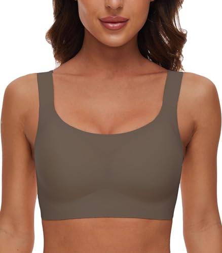 CheChury Reggiseno Senza Cuciture Reggiseni Senza Ferretto da Donna con Imbottitura Removibile Comfy Bralette Senza Fili Reggiseno Sportivi Senza Ferretto Yoga Reggiseno Push Up Comfort