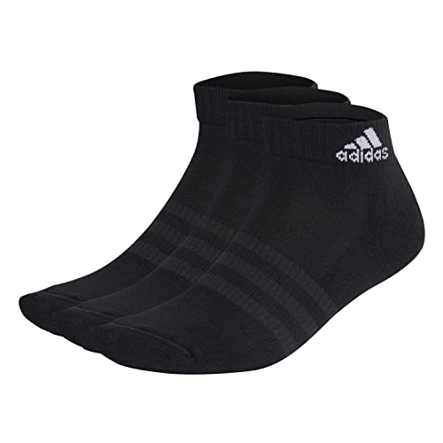 Adidas Cushioned Sportswear 3 Pairs Calzini, Black/White, XL
