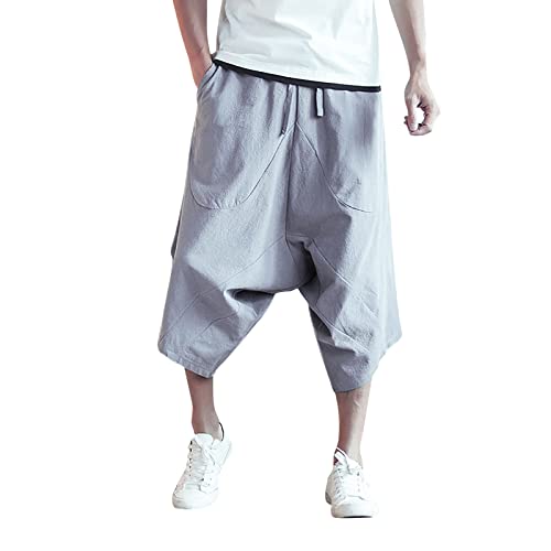 NOAGENJT pantaloncini uomo pantaloni equitazione jeans donna pantaloncini palestra pantaloncini palestra donna fitness tuta uomo palestra Pantaloncini d-Grey XL 13.99