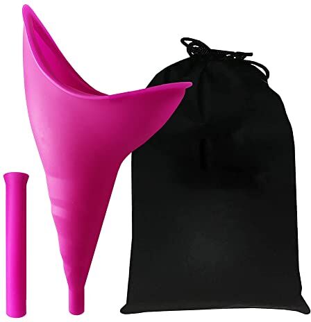 BEAUTYBIGBANG Dispositivo di minzione femminile, riutilizzabile in silicone per orinatoio femminile, imbuto infallibile da donna che permette alle donne di fare pipì in piedi, il compagno perfetto per viaggi, escursioni, campeggio, traffico in coda