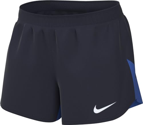 Nike W NK DF ACDPR Short K Pantaloni Sportivi Donna Obsidian/Royal Blue/White S