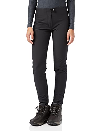 CMP Pantaloni Sci In Softshell Da Donna, Nero, XS