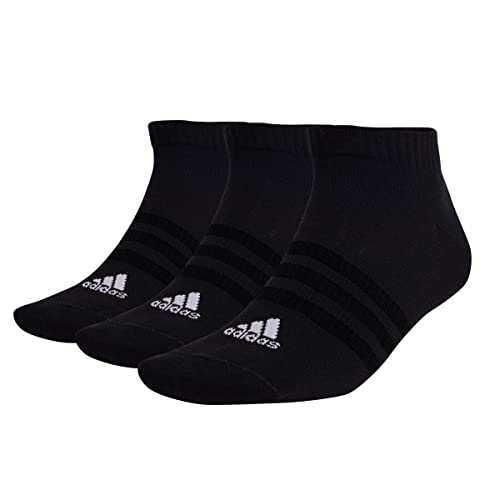 Adidas Thin and Light Sportswear 3 Pairs Calzini, Black/White, XXL