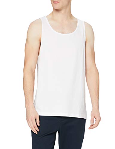 Urban Classics Jersey Big Tank, Canotta Sportiva Uomo, Bianco (White), S