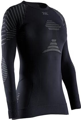 X-Bionic Invent 4.0 Maglia Termica Manica Lunga a Compressione Donna Running, Sci, Ciclismo, Fitness e Sport Invernali, Nero L