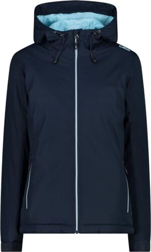 CMP , Giacca Donna Cappuccio Fisso, Black Blue, XXL