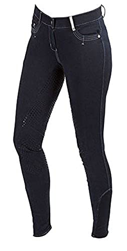 Kerbl Basic Plus Pantaloni da Equitazione, da Donna, Donna, Reithose BasicPlus für Damen, Black, 46