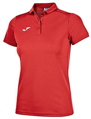 Joma Hobby, Maglietta Polo Donna, Rosso, 2XL