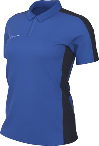 Nike Womens Short-Sleeve Polo W Nk DF Acd23 Polo SS, Royal Blue/Obsidian/White, , XL