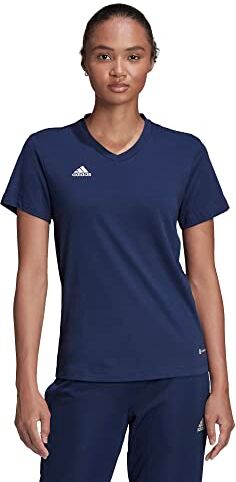 Adidas Entrada 22 T-Shirt, T-Shirt Donna, Team Navy Blue 2, M