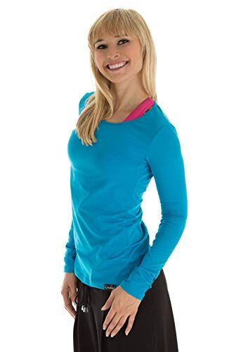 WINSHAPE , Maglietta Maniche Lunghe Donna, Turchese (Türkis), M