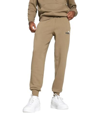 Puma Pantaloni Ess+ 2 col Logo FL Cl Lavorati a Maglia, Cioccolato, XL Uomo