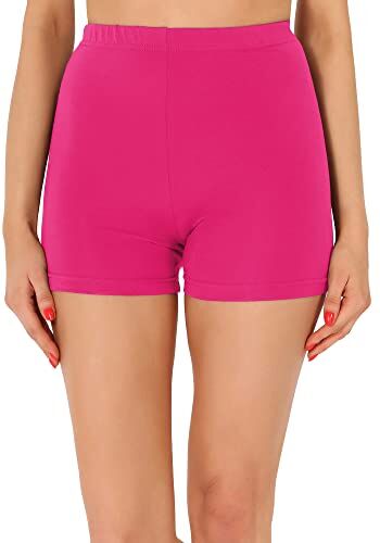 Merry Style Pantaloncini Palestra Donna in Viscosa Shorts Donna per Il Fitness Allenamento Jogging Pantaloncini Sportivi Donna Yoga Hot Pants MS10-391 (Rosa, S)