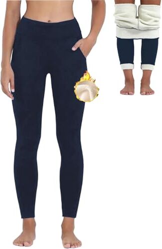 Merlvida Leggins Invernali Donna Foderati in Pile Ispessito Leggins Felpati Collant Caldo Leggings Termici Vita Alta Opachi Pantaloni Calzamaglia Termica Invernale Felpata Pantacollant Elasticizzati