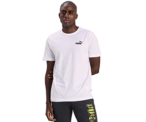 Puma PUMHB # Ess Small Logo Tee, Maglietta Unisex,  White, S