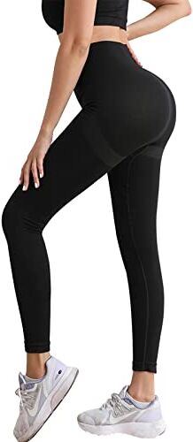 Getervb Leggins Sportivi Donna Push Up Vita Alta Pantacollant Opaco Scrunch Pantaloni Dimagranti Anticellulite Palestra Fitness Senza Cuciture per Yoga Palestra Jogging