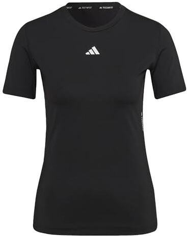 Adidas Tf Train T Maglietta, Nero/Bianco, L Donna