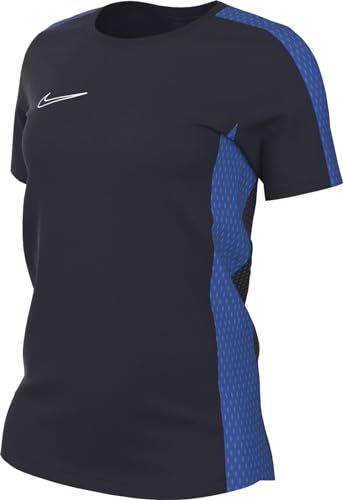 Nike W NK DF ACD23 Top SS T-Shirt Donna Obsidian/Royal Blue/White L