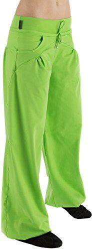 WINSHAPE , Pantaloni da Allenamento Donna WTE3, Verde (Apfelgrün), S, Modello Lungo