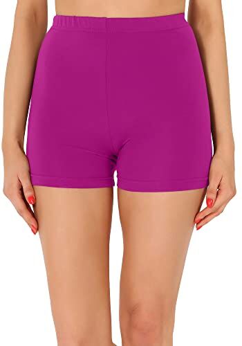 Merry Style Pantaloncini Palestra Donna in Viscosa Shorts Donna per il Fitness Allenamento Jogging Pantaloncini Sportivi Donna Yoga Hot Pants MS10-391 (Fucsia2, S)