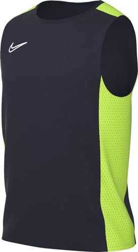 Nike M Nk DF Acd23 Top SL Sleeveless, Ossidiana/Volt/Bianco, XS Uomo