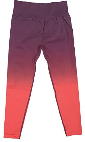 Dioche Pantaloni per il Sollevamento Dell'anca da Donna Colore Sfumato Viola Rosso Taglia L Leggings a Vita Alta Body Shaper Pantaloni da Yoga Comodi Portatili per Donna