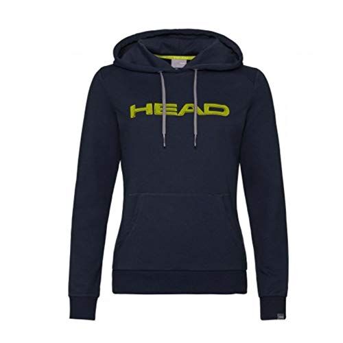 Head Hoodie W, Club Rosie Felpa Donna, Blu Scuro/Giallo, M