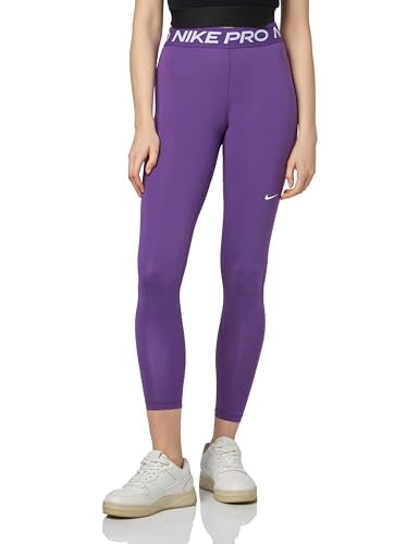 Nike W NP 365 Tight, Leggings Donna, Purple Cosmos/White, S
