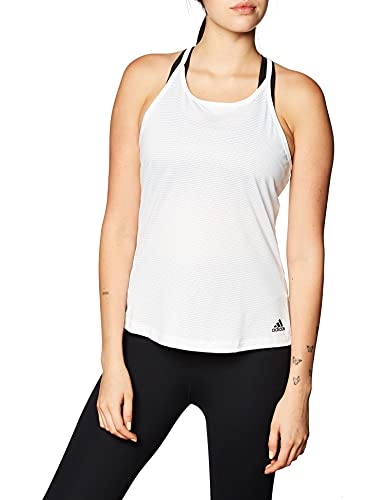 Adidas Perf Tank, Top Senza Maniche Donna, whtmel, XXL