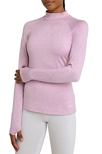 TCA SuperThermal Maglia Termica da Donna a Manica Lunga con Quickdry a Collo Alto Rosa, L