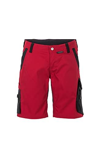 Planam 040 Norit Pantaloncini da donna, colore: rosso/nero, taglia XS