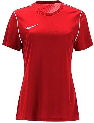 Nike W Nk DF Park20 Top SS Maniche Corte, Rosso University/Bianco/Bianco, XL Donna