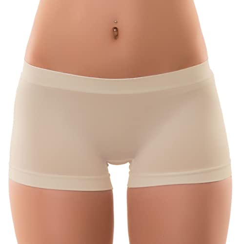 Toocool Pantaloncini Donna Culotte Shorts Intimo Fitness Sport Hot Pant LO-YQ3308 [S/M,Beige]