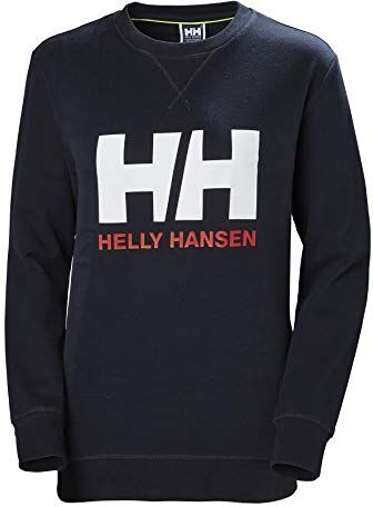 Helly Hansen W HH Logo Crew Sweat, Felpa Donna Donna, M, Blu (Navy)