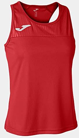 Joma Maglia a Bretelle Montreal Maglietta, Rosso, S Donna