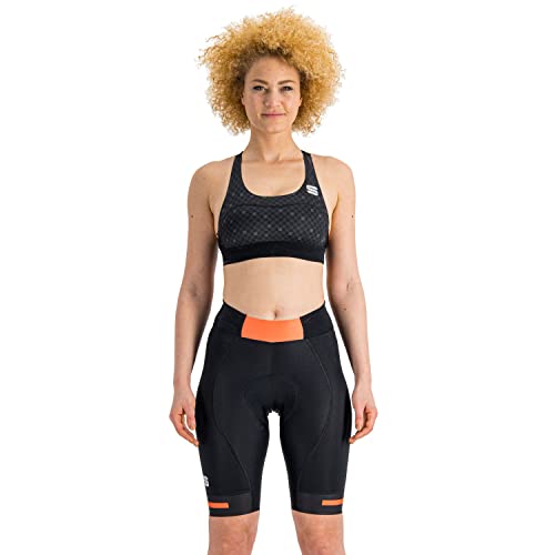 Sportful 1122030-117 Neo W Short Pantaloncini Donna Black Pompelmo XL