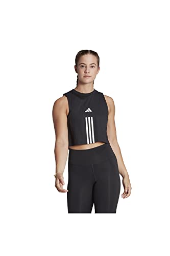 Adidas W TR-ES COT TK T-Shirt Donna black/white Taglia L