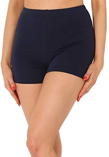 Merry Style Pantaloncini Palestra Donna in Viscosa Shorts Donna per Il Fitness Allenamento Jogging Pantaloncini Sportivi Donna Yoga Hot Pants MS10-391 (Blu Marino, M)