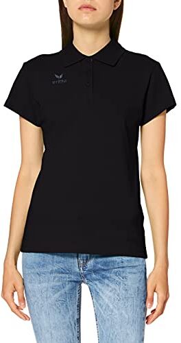 Erima Teamsport, Poloshirt Donna, Nero, 34