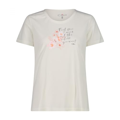 CMP T-Shirt da Donna, off White-Bitter, 40