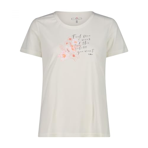 CMP T-Shirt da Donna, off White-Bitter, 44