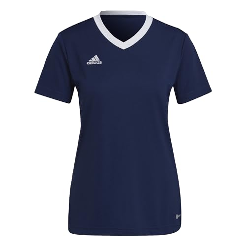 Adidas Entrada 22 Short Sleeve Jersey, T-shirt Donna, Team Navy Blue 2, XL