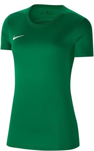 Nike W Nk Dry Park VII JSY SS T-Shirt, Donna, Pine Green/White, M