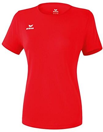 Erima Teamsport, Maglietta Donna, Rosso, 42