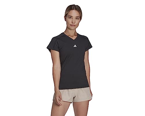 Adidas Aeroready Train Essentials Minimal Branding V-Neck T-Shirt Donna (Confezione da 1)