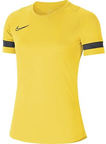 Nike Academy 21 Training, Maglietta a Maniche Corte, Donna, Giallo (Giallo/Nero/Antracite), 2XS