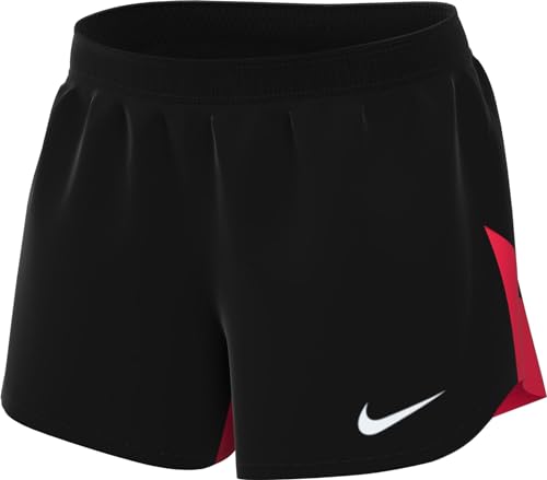 Nike -013 W NK DF ACDPR Short K Pantaloni Sportivi Donna Black/Bright Crimson/White L