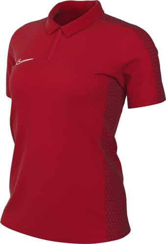 Nike Womens Short-Sleeve Polo W Nk DF Acd23 Polo SS, University Red/Gym Red/White, , L