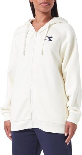 Diadora L.tracksuit Hd Fz Core, Tuta con cappuccio Donna, Bianco (Butter White), XXL