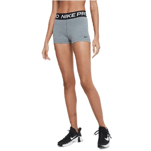 Nike W NP 365 Short 3IN Pantaloncini, Smoke Grey/Htr Black, XS Donna